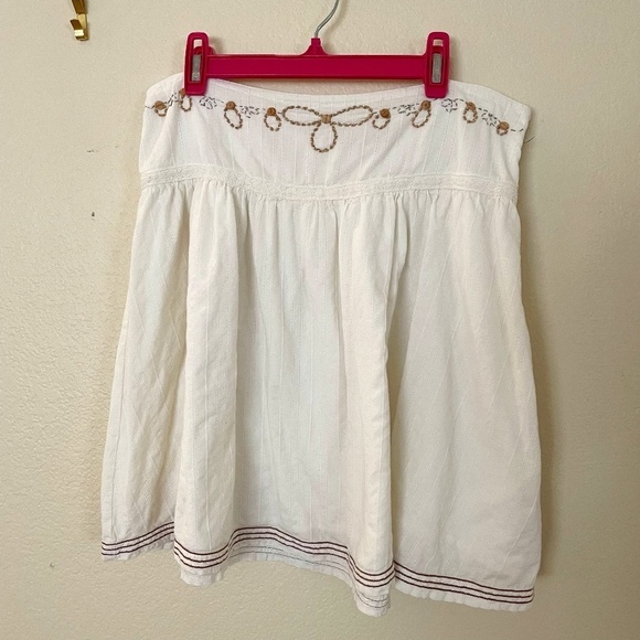 Roxy Bohemian Beaded Drop Waist Skirt boho chic, early 2000s- Cotton - Picture 1 of 5